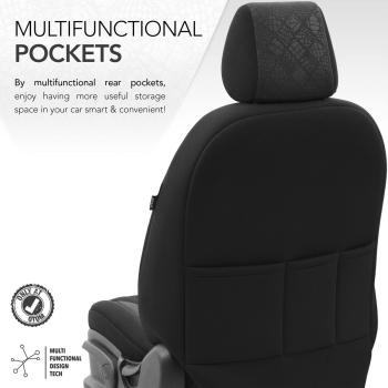 Auto Sitzbezug Set Universal Vorne und Hinten Komfortabel Komplett Set